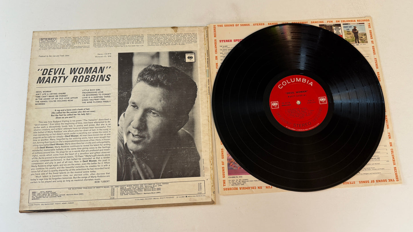 Marty Robbins Devil Woman Used Vinyl LP VG+\VG