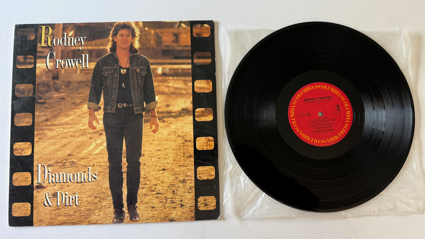 Rodney Crowell Diamonds & Dirt Used Vinyl LP VG+\VG