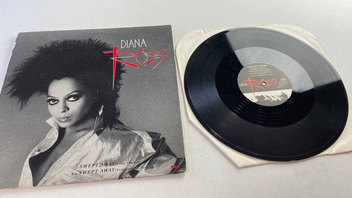 Diana Ross Swept Away 12" Used Vinyl Single VG+\G+