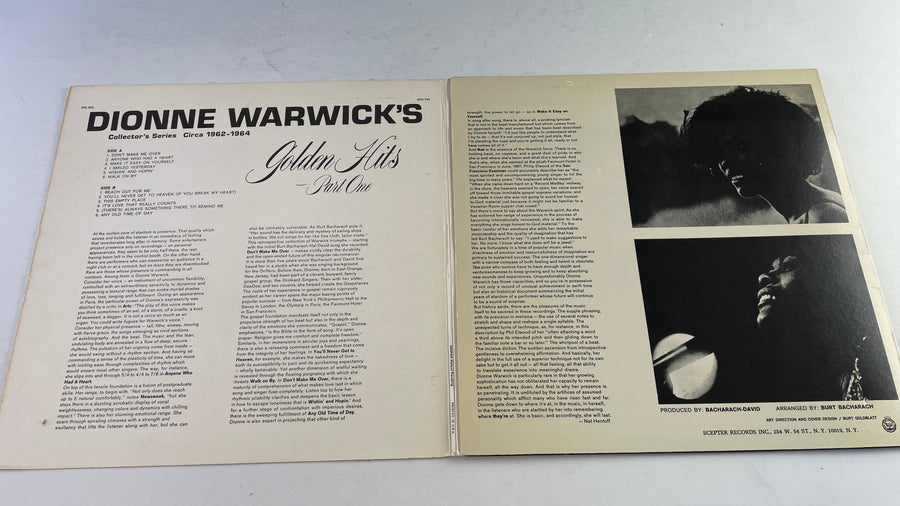Dionne Warwick's Golden Hits Part One Used Vinyl LP VG+\VG+