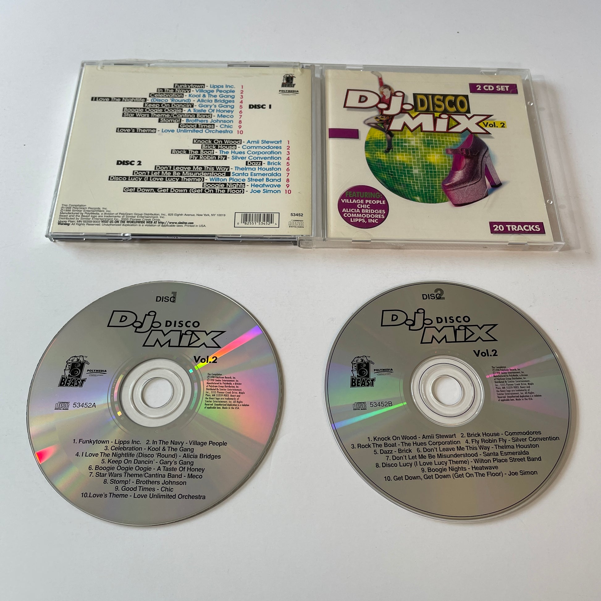 Various D.J. Disco Mix Vol. 2 Used 2CD VG+\VG+