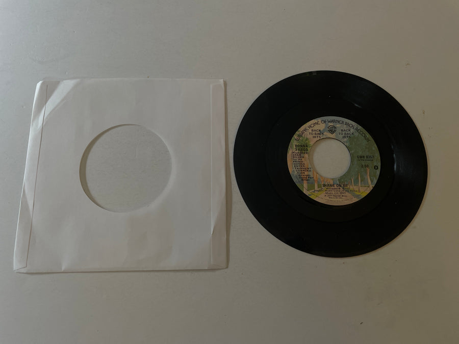 Donna Fargo Shame On Me 7" Vinyl 45RPM VG+\VG+