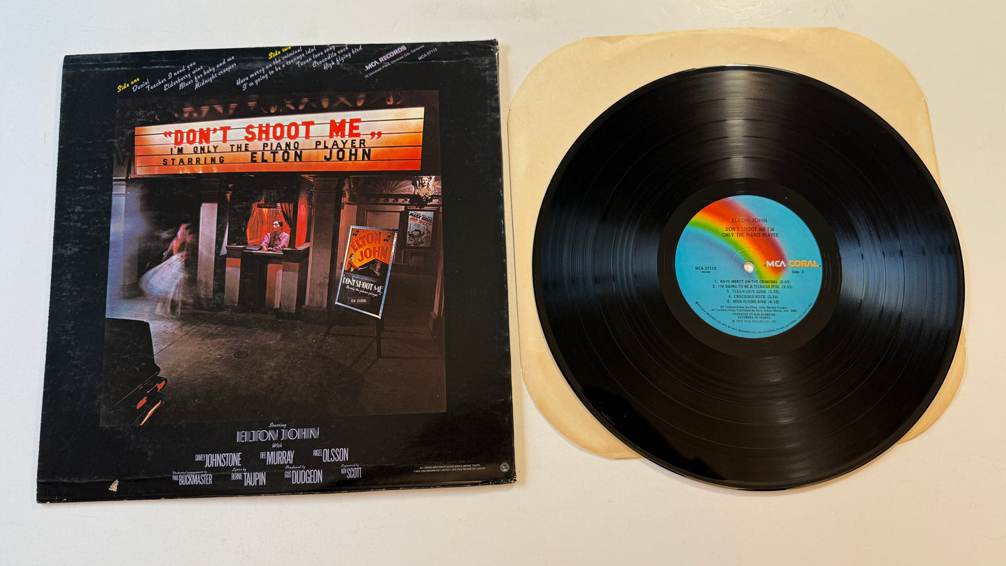 Elton John Don't Shoot Me I'm Only The Piano Player Used Vinyl LP VG+\VG