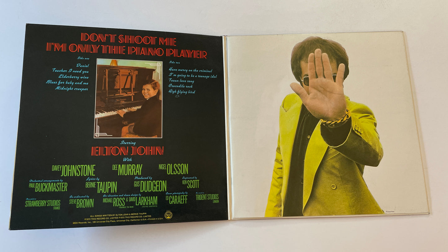 Elton John Don't Shoot Me I'm Only The Piano Player Used Vinyl LP VG+\VG+