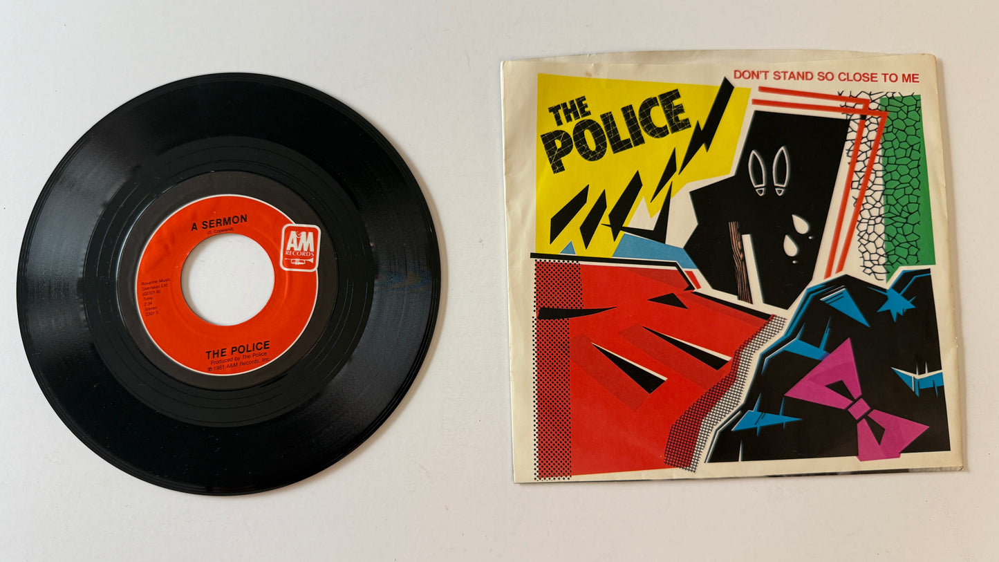 The Police Don't Stand So Close To Me Used 45 RPM 7" Vinyl VG+\
