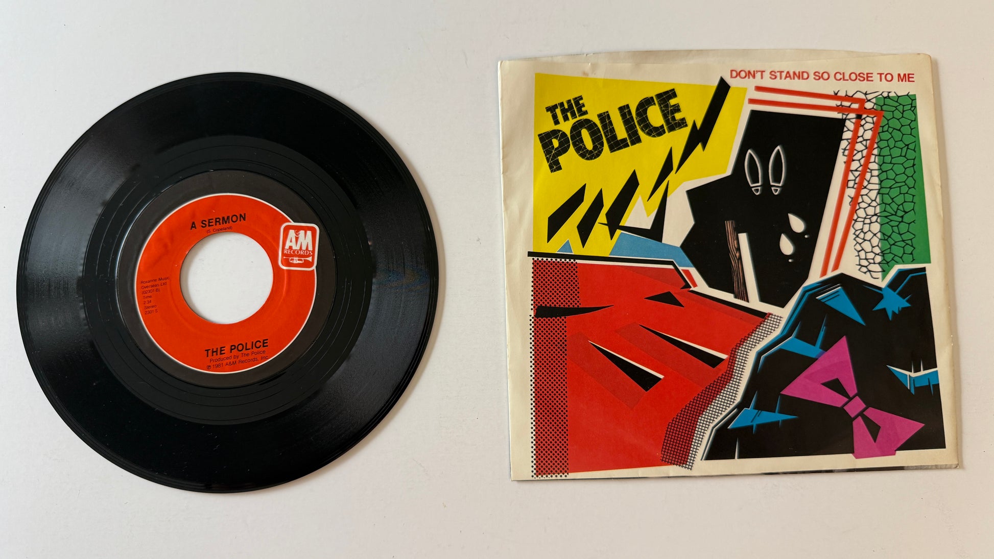 The Police Don't Stand So Close To Me Used 45 RPM 7" Vinyl VG+\