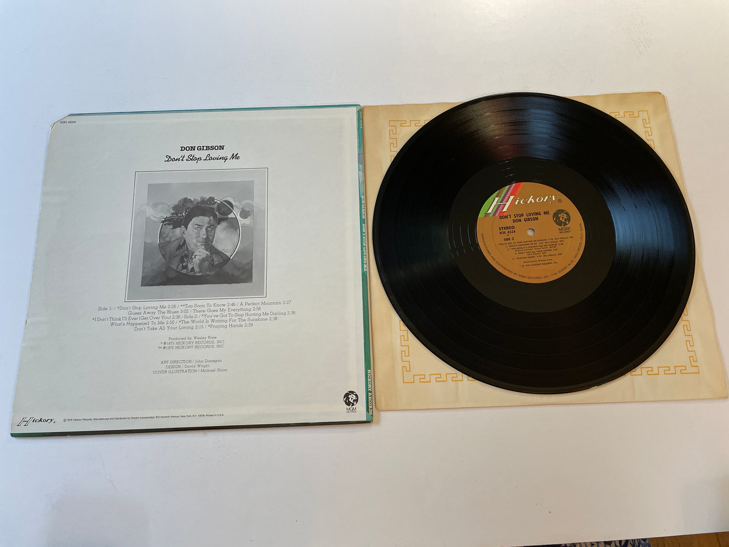 Don Gibson Don't Stop Loving Me Used Vinyl LP VG+\VG+