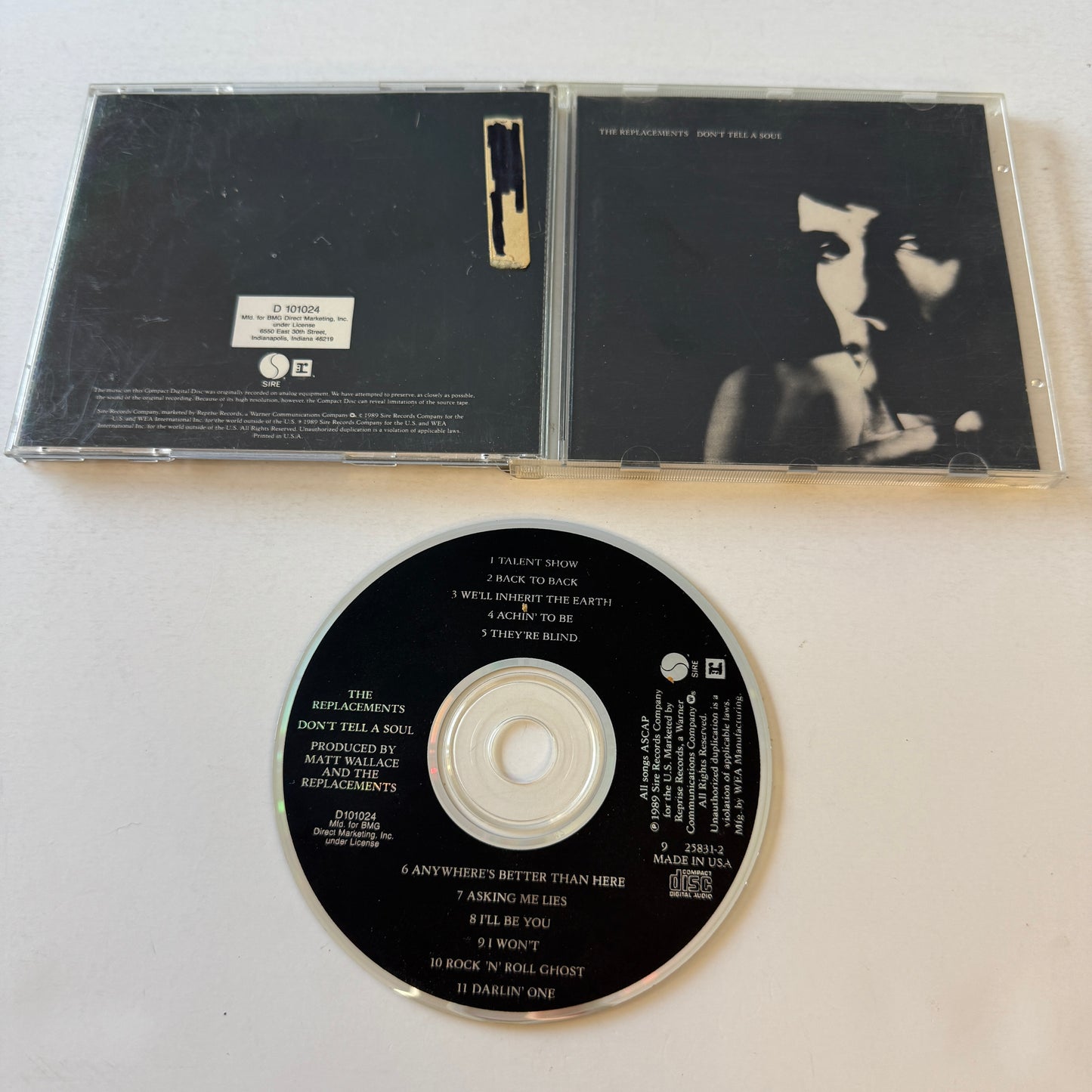 The Replacements Don't Tell A Soul Used CD VG\VG