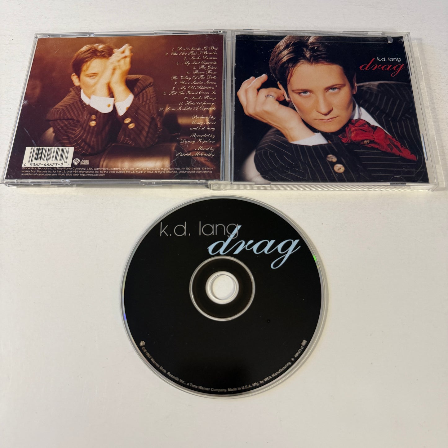 k.d. lang Drag Used CD VG+\VG+