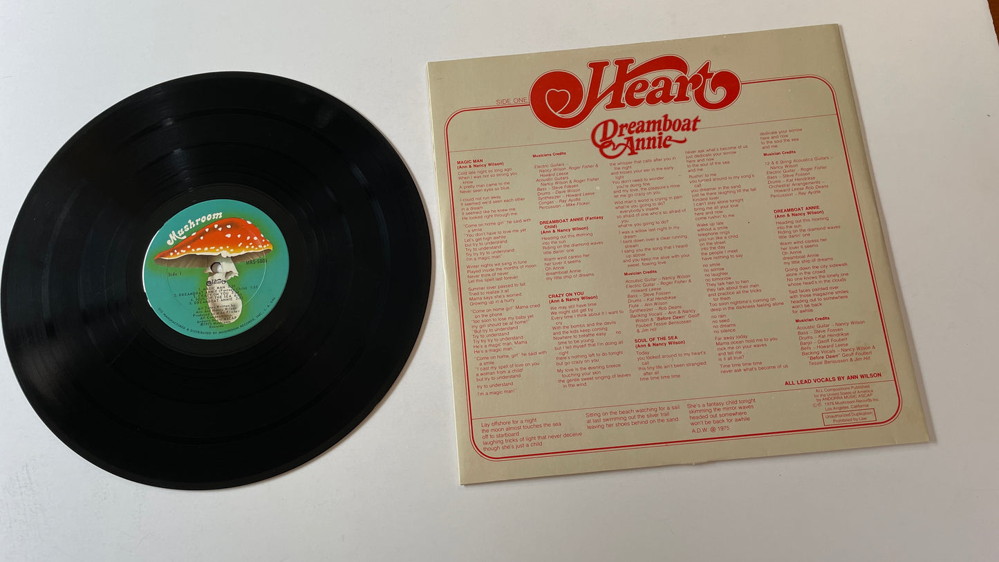 Heart Dreamboat Annie Used Vinyl LP VG+\VG