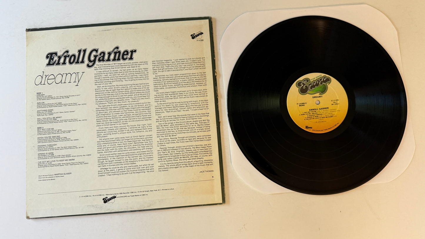 Erroll Garner Dreamy Used Vinyl LP VG+\VG