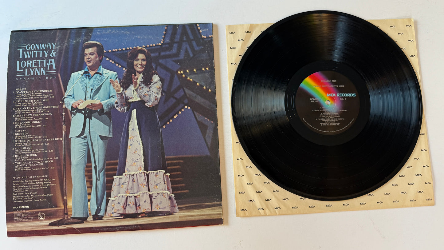 Conway Twitty & Loretta Lynn Dynamic Duo Used Vinyl LP VG+\VG