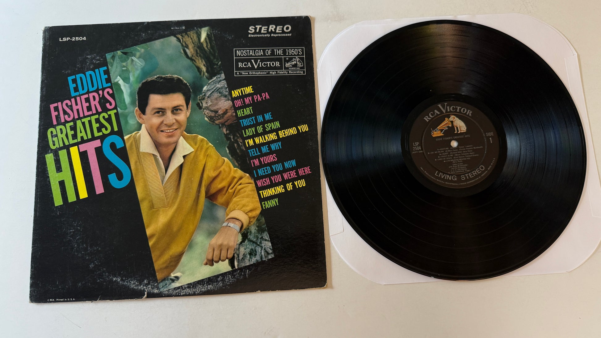 Eddie Fisher Eddie Fisher's Greatest Hits Used Vinyl LP VG+\VG
