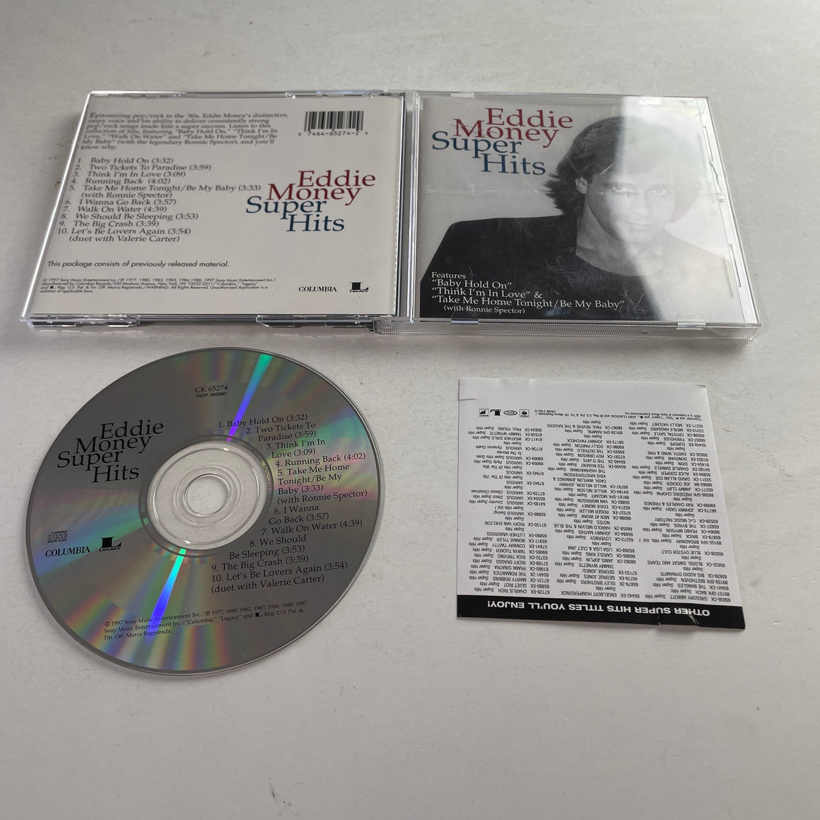 Eddie Money Super Hits Used CD VG+\VG+