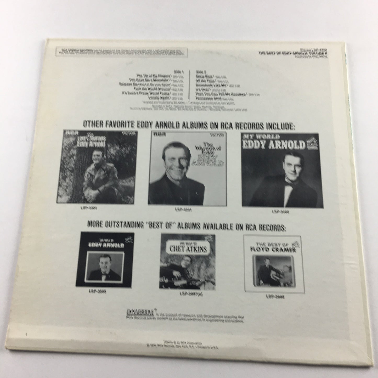 Eddy Arnold The Best Of Eddy Arnold Volume II Orig Press Used Vinyl LP VG+\VG+ Black