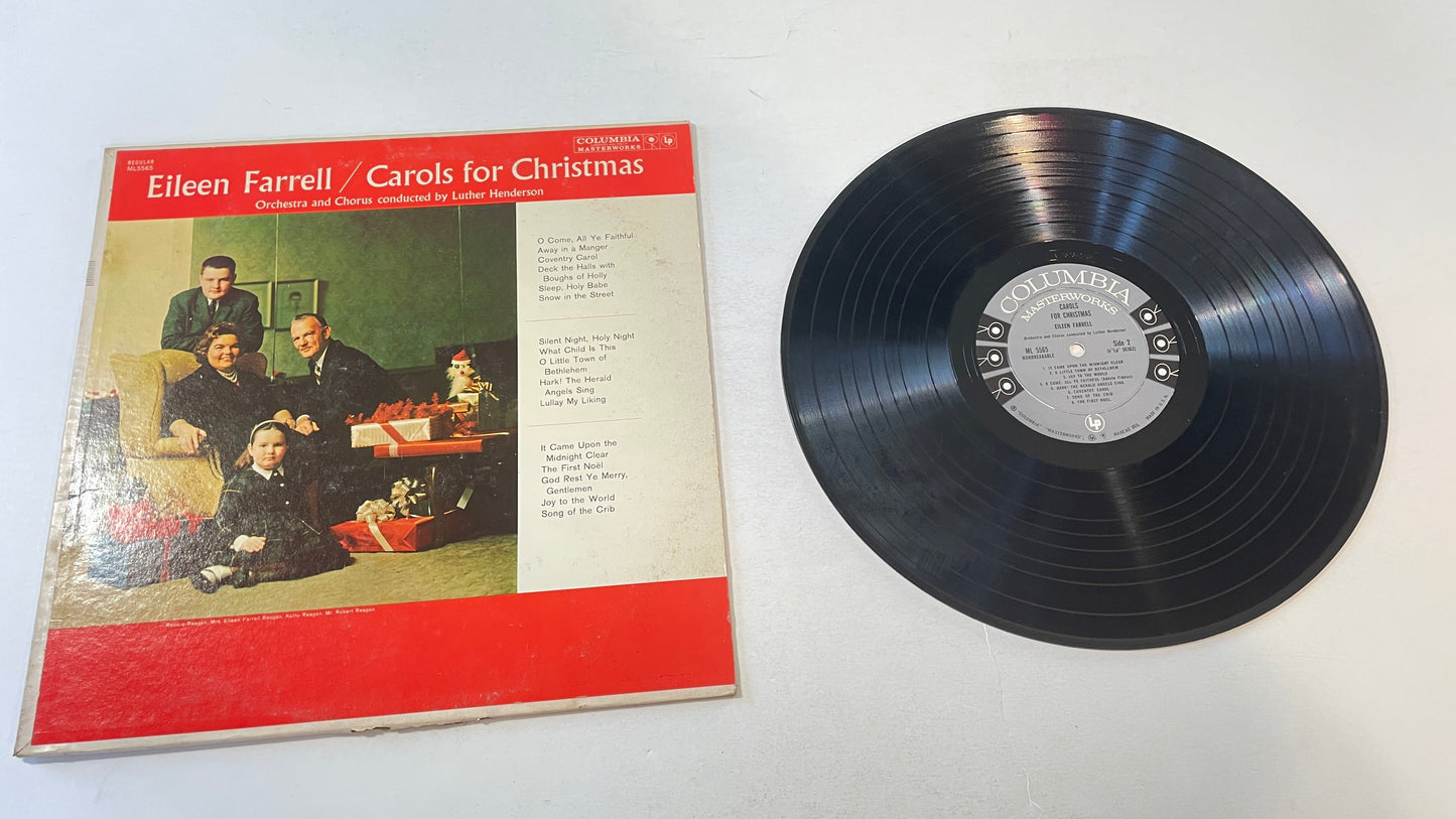 Eileen Farrell Carols For Christmas Used Vinyl LP VG+\VG+