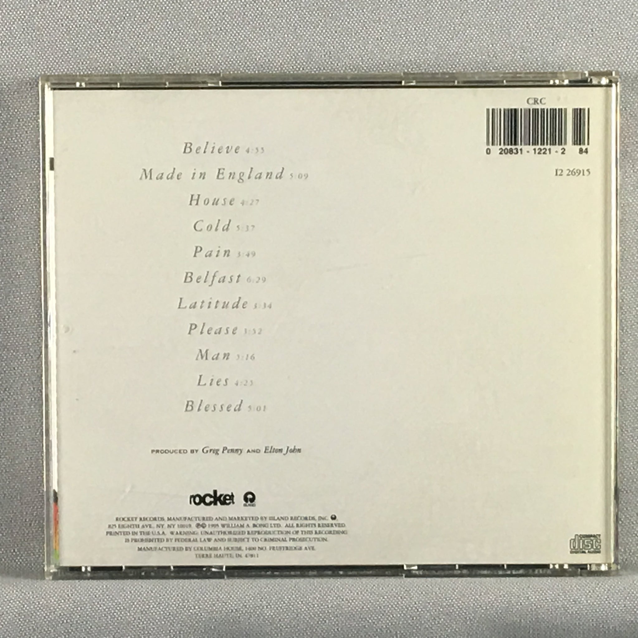 Elton John Made In England