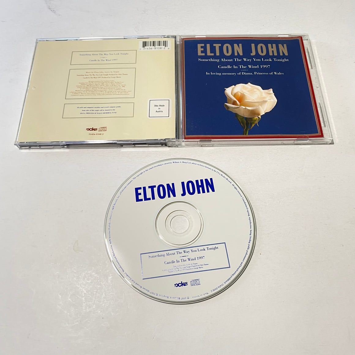 Elton John Something About The Way You Look Tonight Used CD Single VG+\VG+