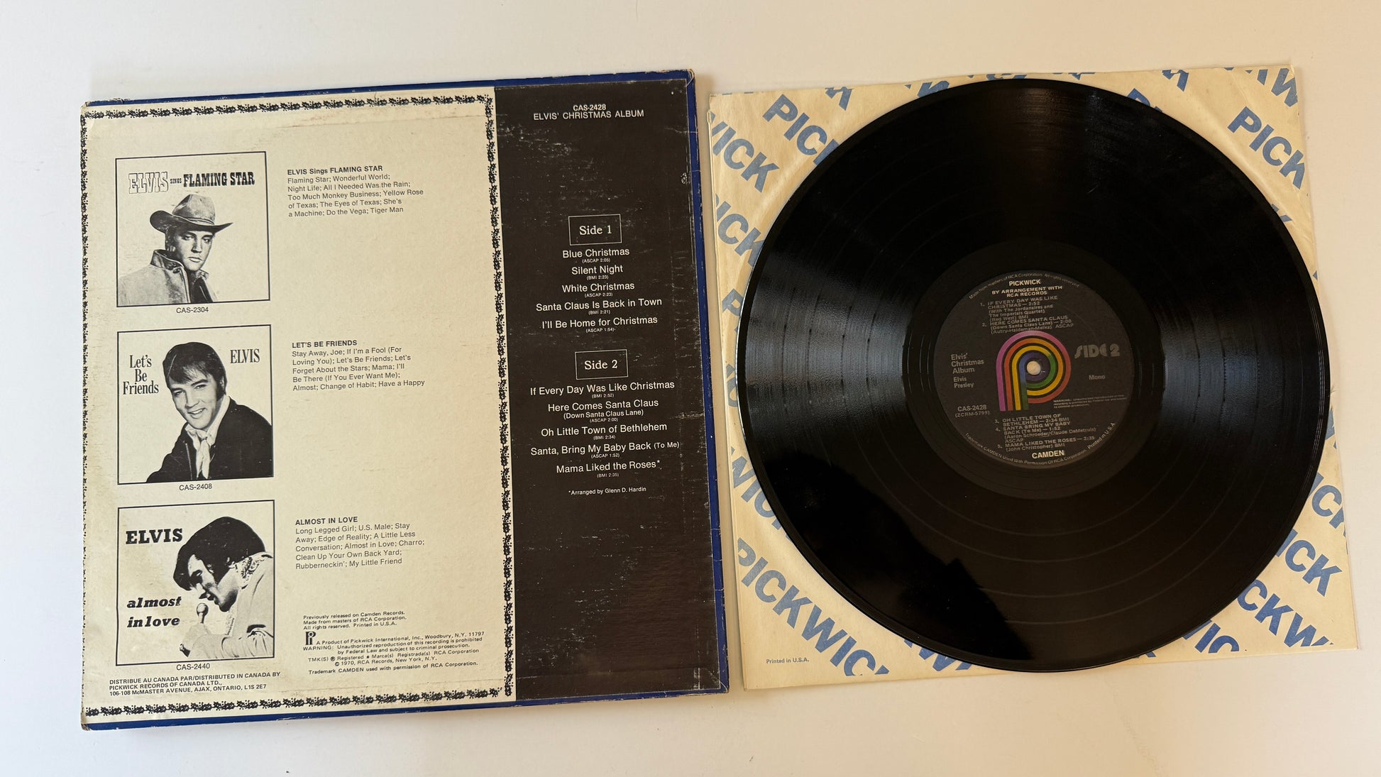 Elvis Presley Elvis' Christmas Album Used Vinyl LP VG+\VG