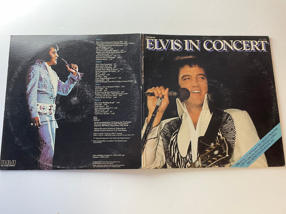 Elvis Presley Elvis In Concert Used Vinyl 2LP VG+\VG
