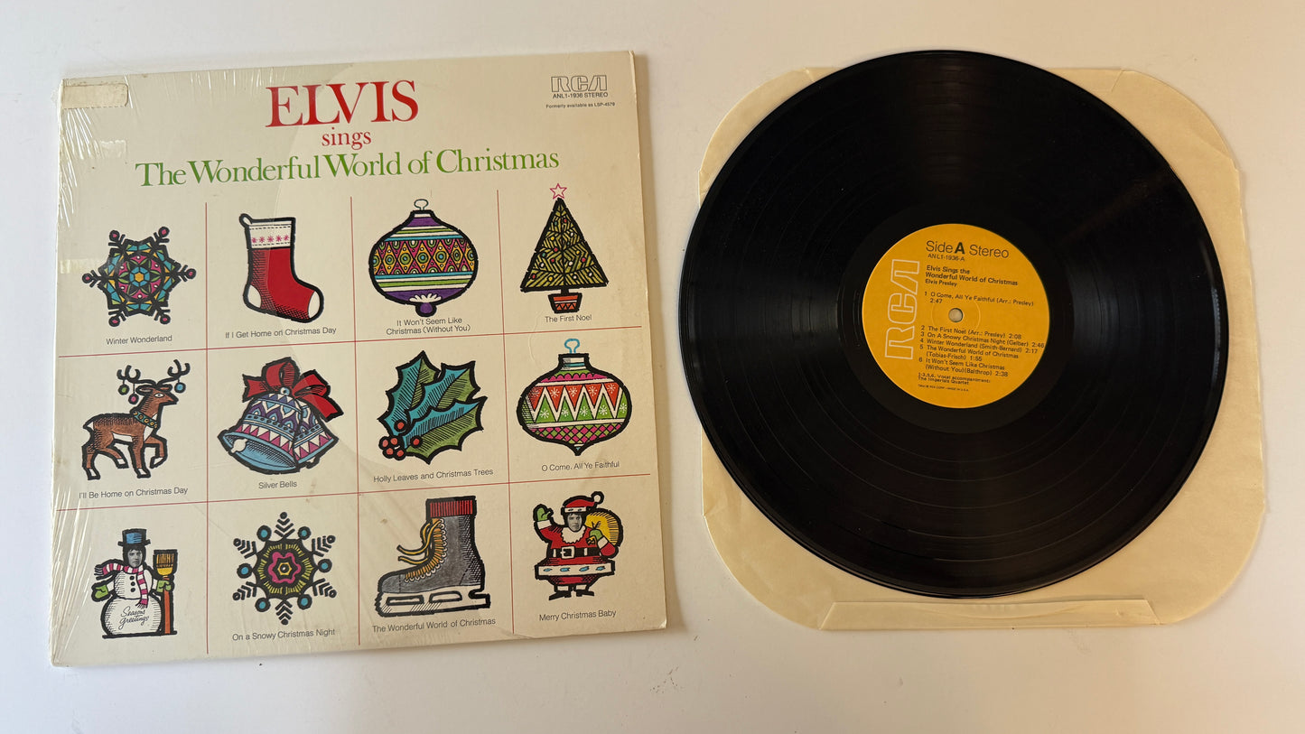 Elvis Presley Elvis Sings The Wonderful World Of Christmas Used Vinyl LP VG+\VG+