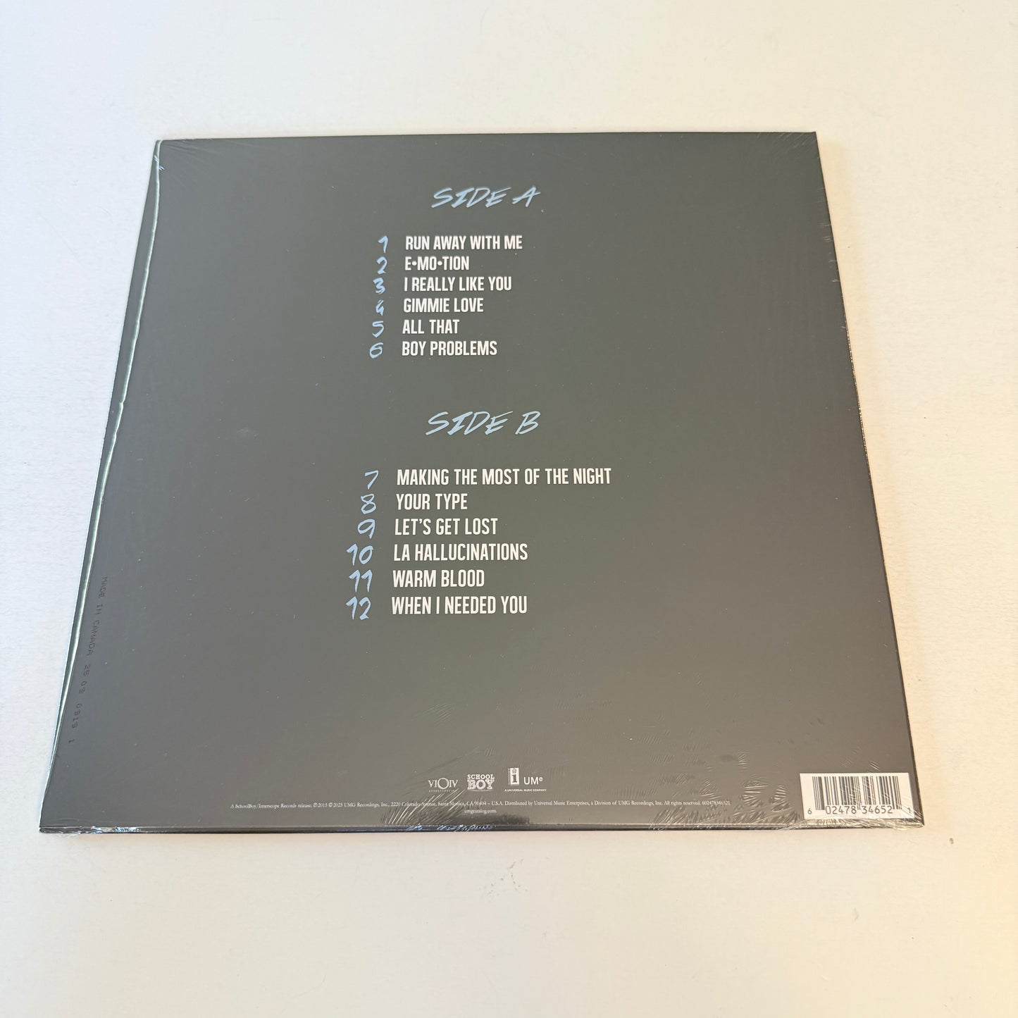 Carly Rae Jepsen E•MO•TION New Colored Vinyl LP M\M