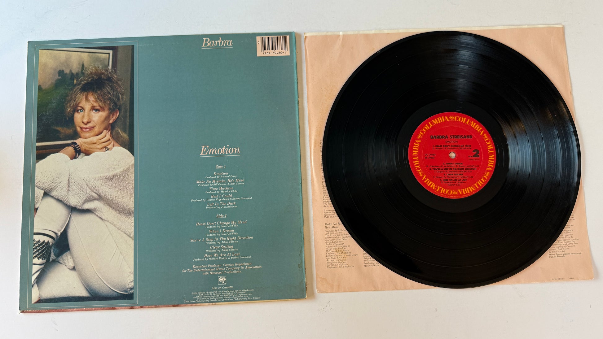 Barbra Streisand Emotion Used Vinyl LP VG+\VG+