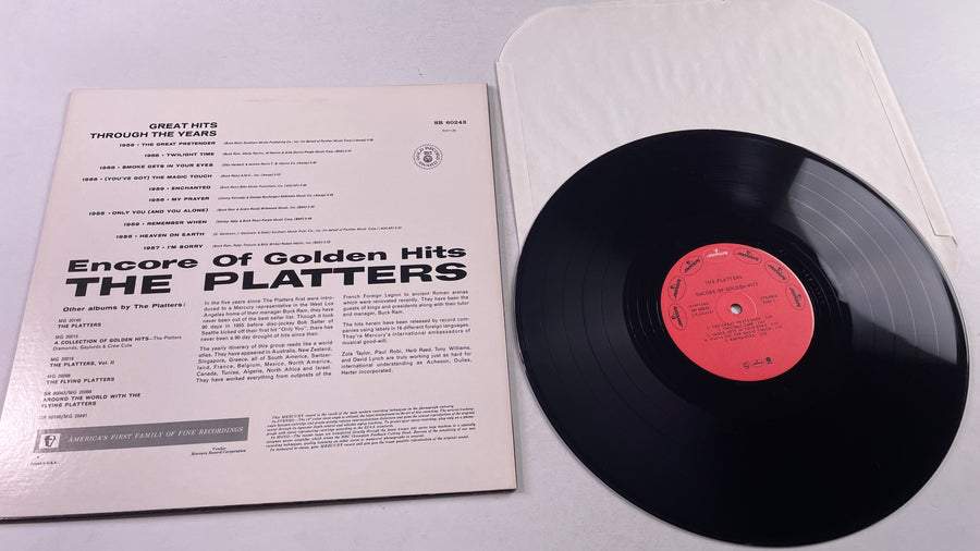 The Platters Encore Of Golden Hits Used Vinyl LP VG+\VG
