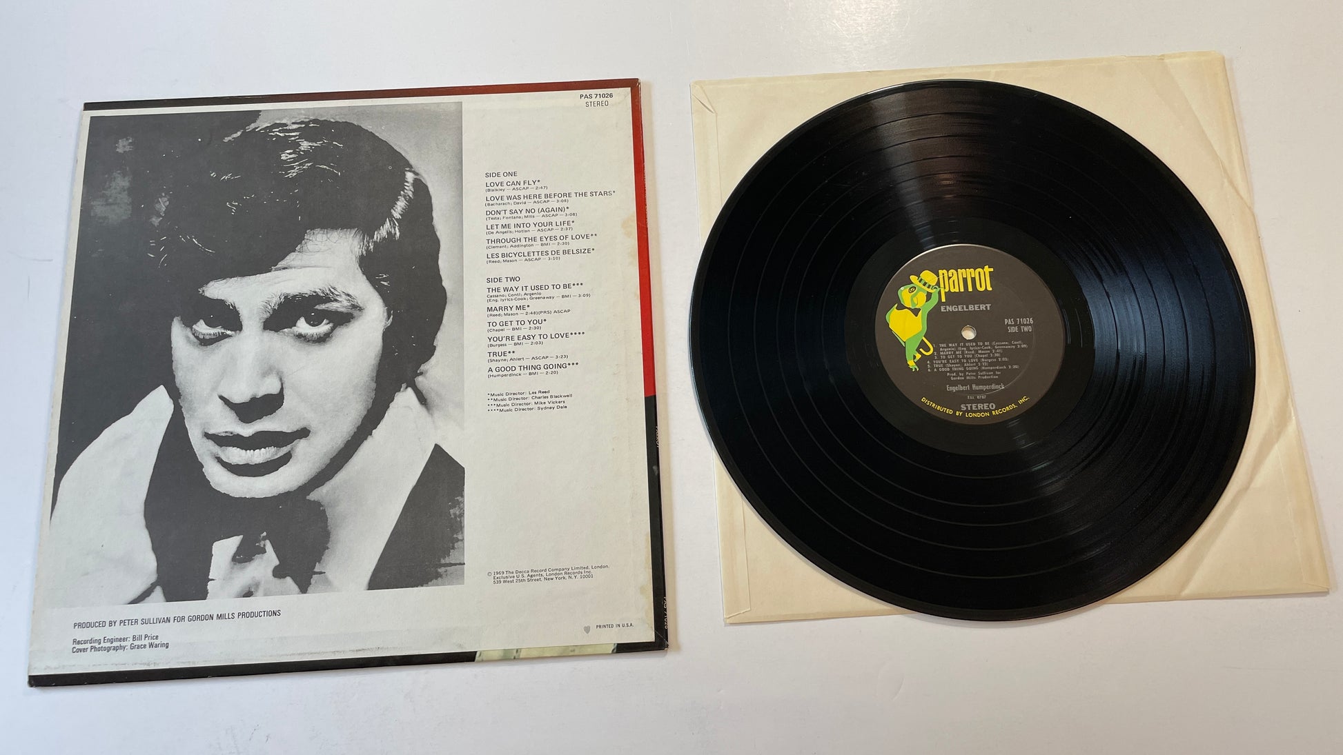 Engelbert Humperdinck Engelbert Used Vinyl LP VG+\VG+
