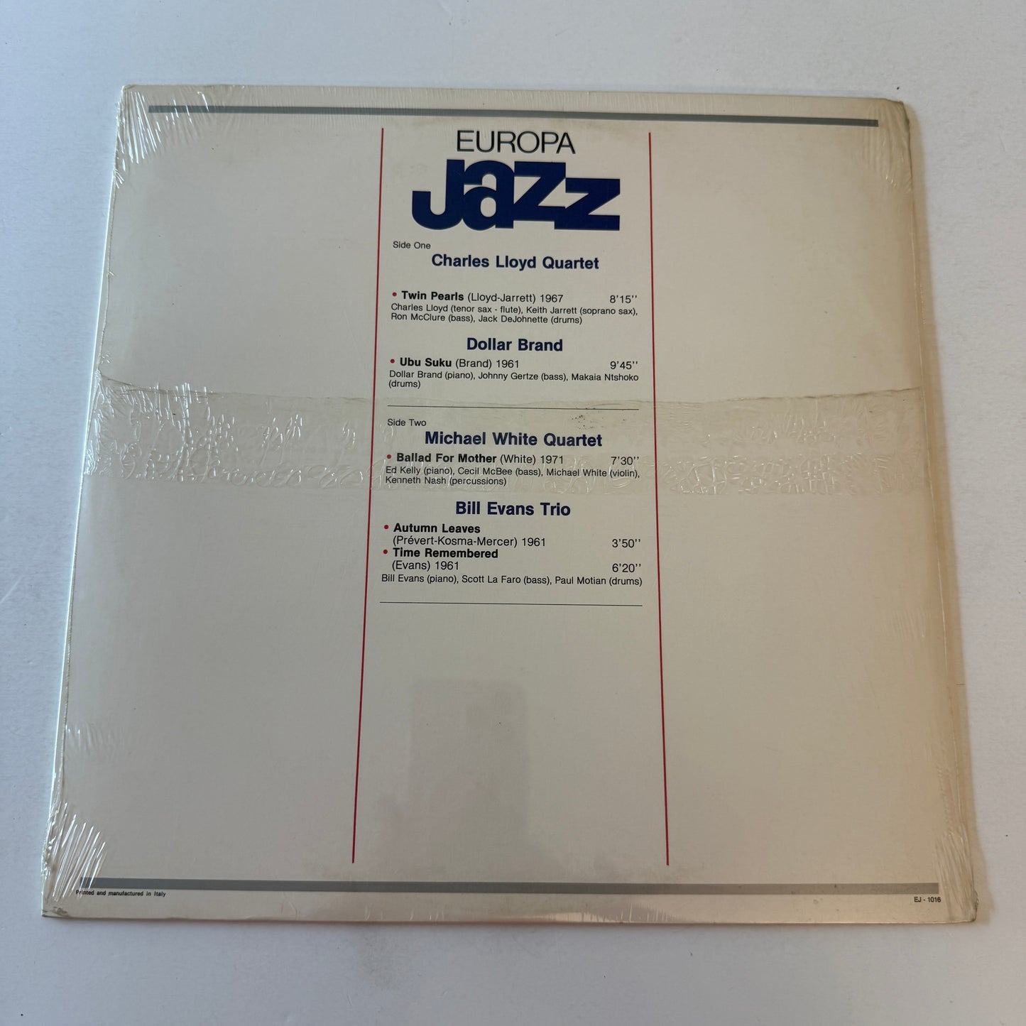 Keith Jarrett Europa Jazz Used Vinyl Box Set VG\NM