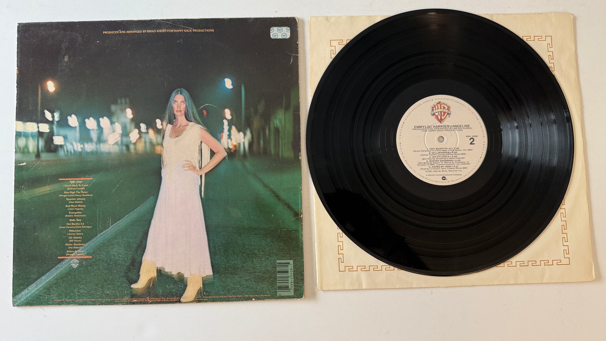 Emmylou Harris Evangeline Used Vinyl LP VG+\VG