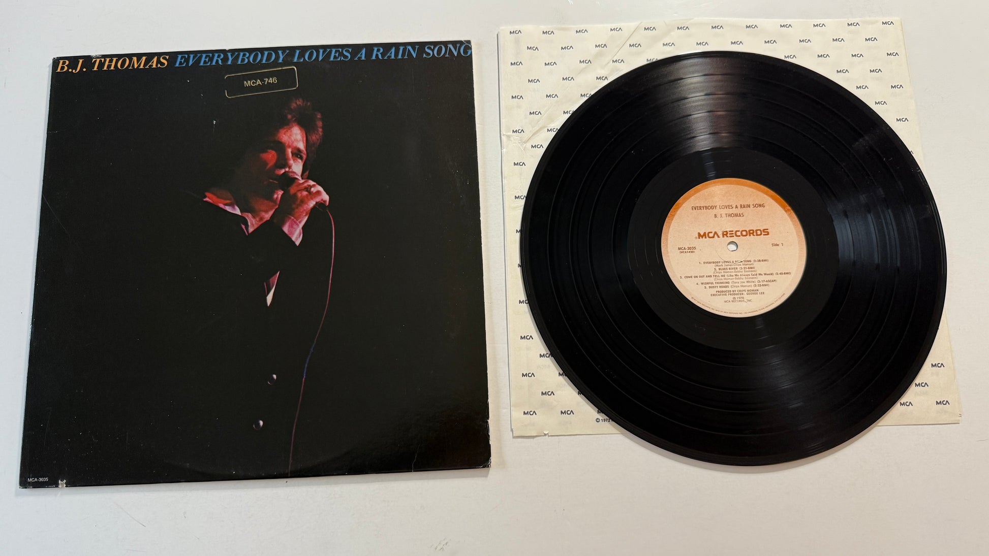 B.J. Thomas Everybody Loves A Rain Song Used Vinyl LP VG+\VG