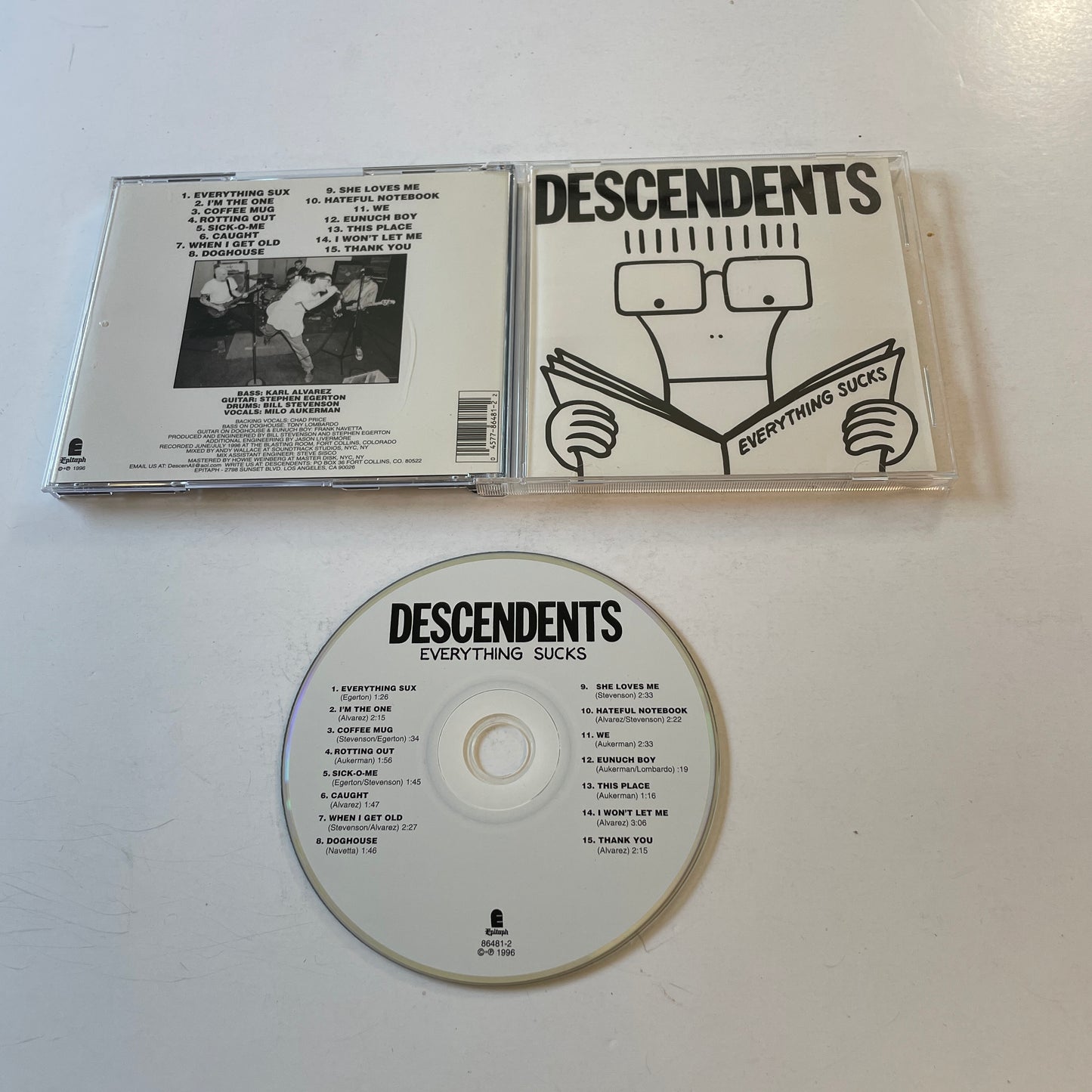 Descendents Everything Sucks Used CD VG+\VG+