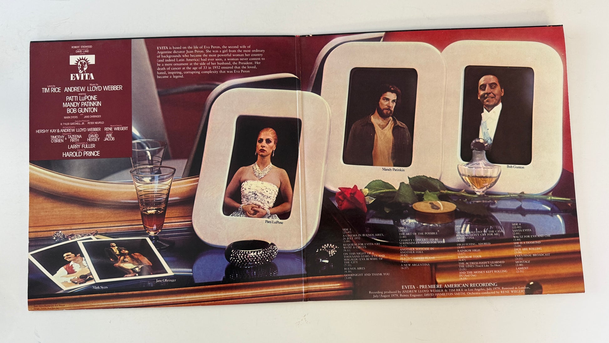 Andrew Lloyd Webber Evita: Premiere American Recording Used Vinyl 2LP VG+\VG