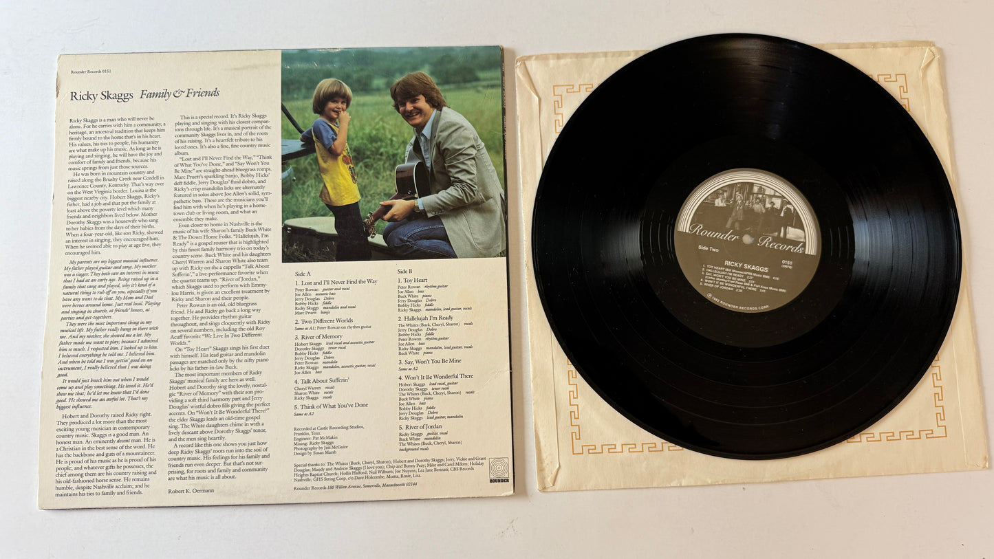 Ricky Skaggs Family & Friends Used Vinyl LP VG+\VG