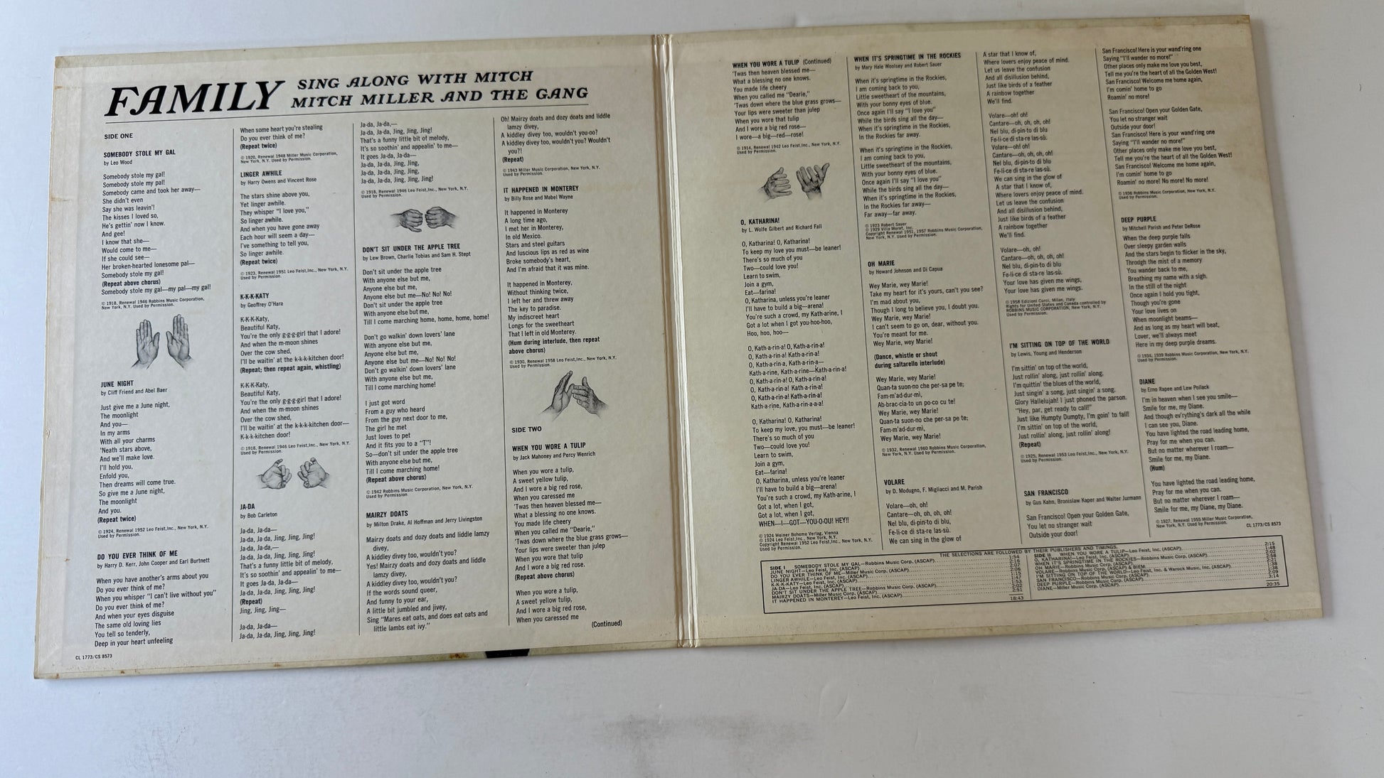 Mitch Miller And The Gang Family Sing Along With Mitch Used Vinyl LP VG+\VG+