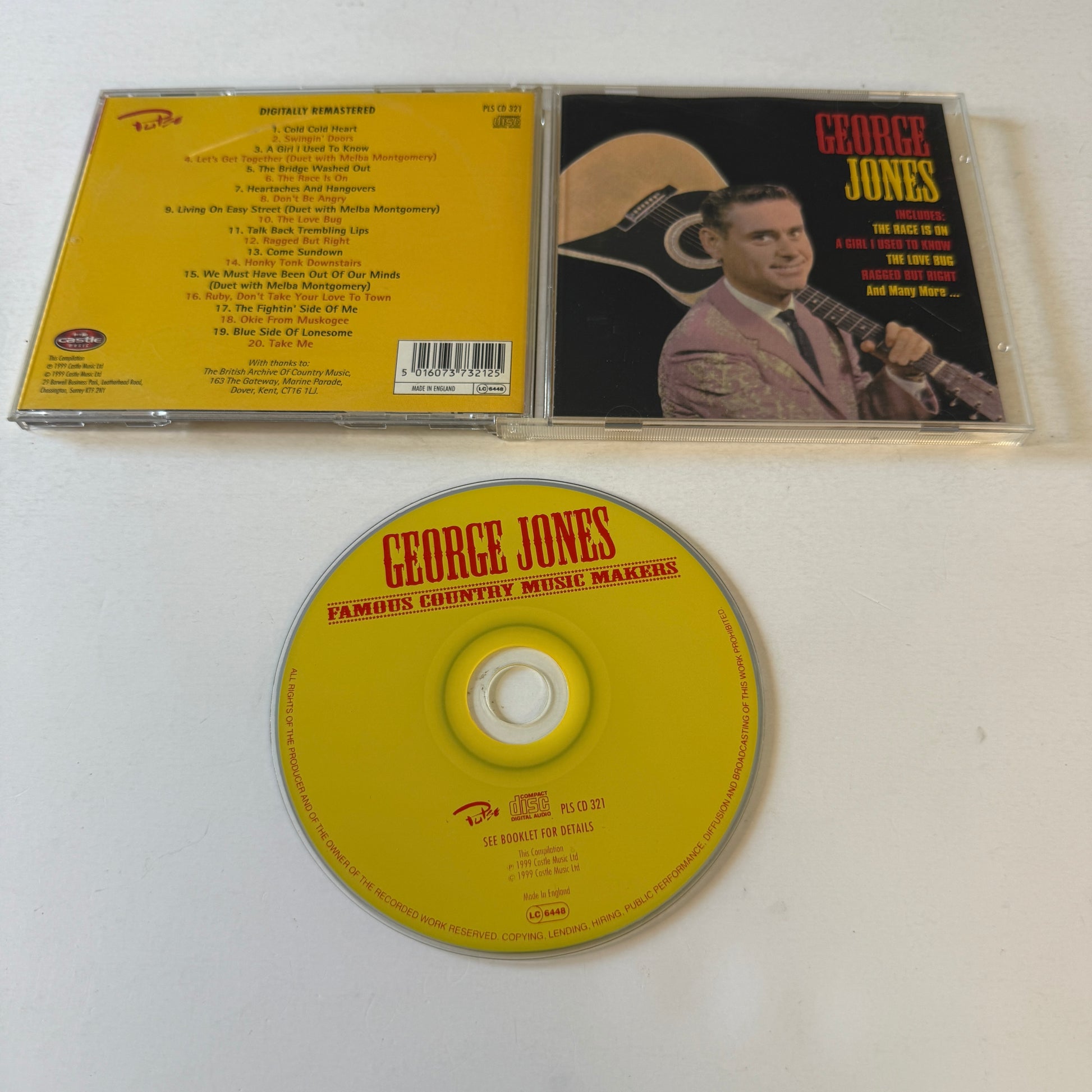 George Jones Famous Country Music Makers Used CD VG+\VG