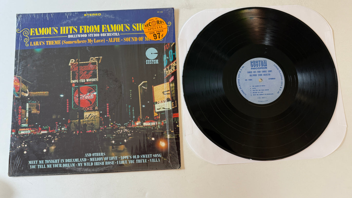 The Hollywood Studio Orchestra Famous Hits From Famous Shows Used Vinyl LP VG+\VG+