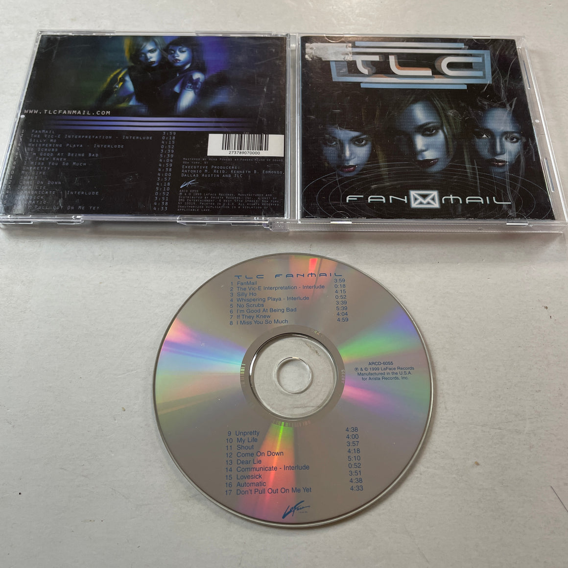 TLC Fanmail Used CD VG\VG