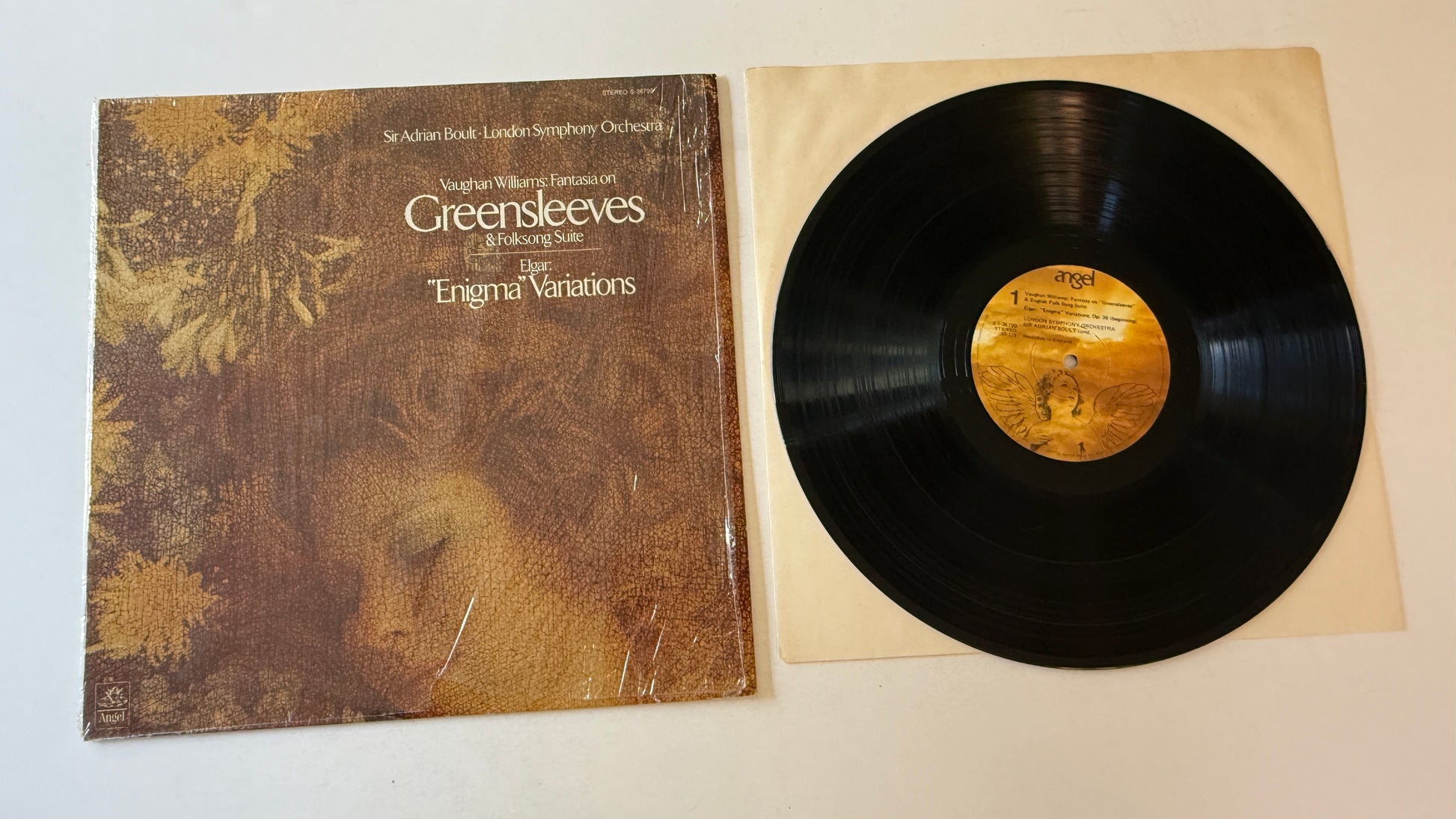 Ralph Vaughan Williams Fantasia On Greensleeves & Folksong Suite / "Enigma" Variations Used Vinyl LP VG+\VG+