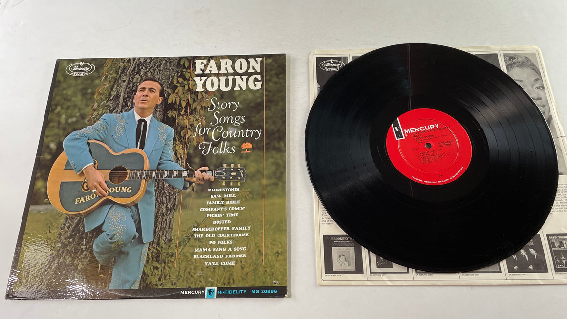 Faron Young Story Songs For Country Folks Used Vinyl LP VG+\VG+