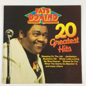 Fats Domino ‎ 20 Greatest Hits Import Used Vinyl LP VG+\VG+