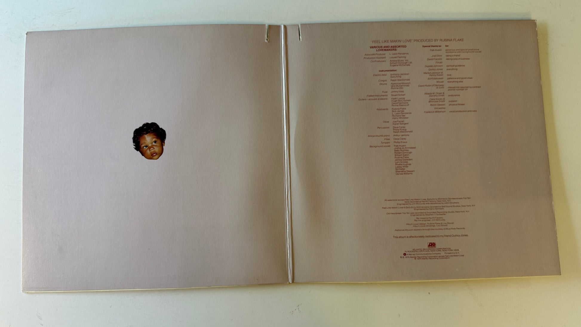 Roberta Flack Feel Like Makin' Love Used Vinyl LP VG+\VG+