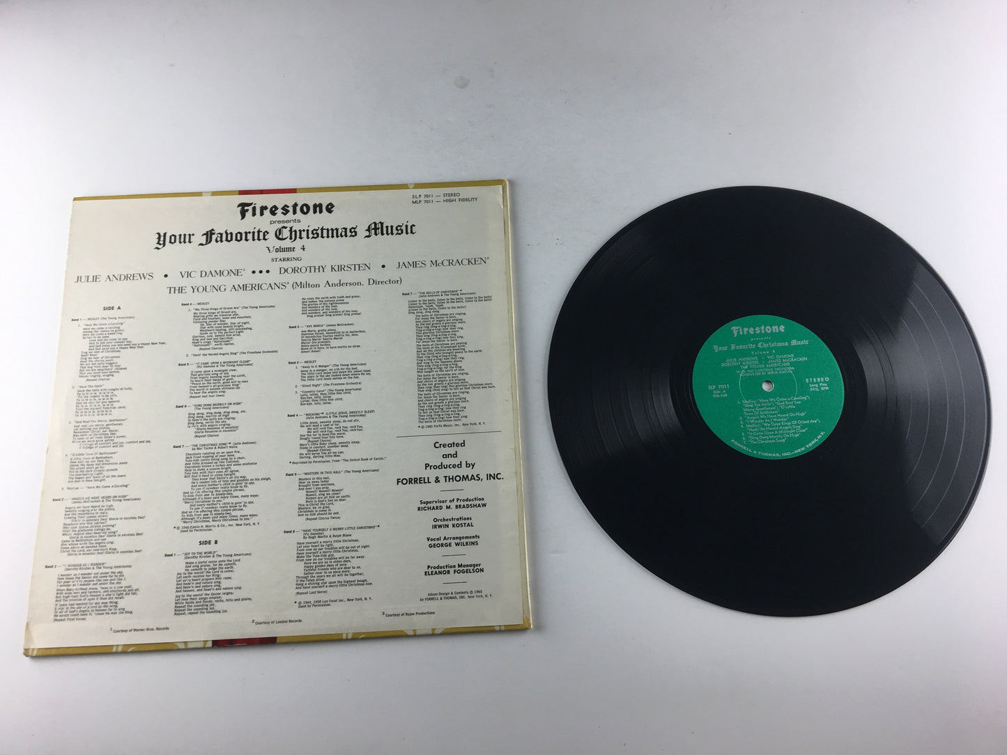 Firestone Your Favorite Christmas Music Volume 4 Used Vinyl LP VG\VG+