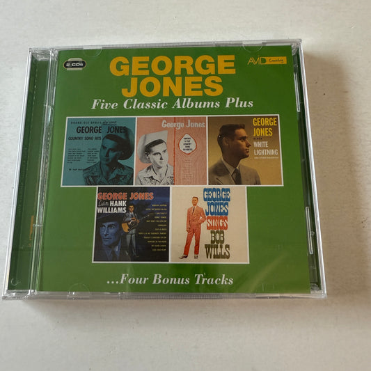 George Jones Five Classic Albums Plus Four Bonus Tracks New Sealed 2CD M\M