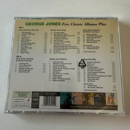 George Jones Five Classic Albums Plus Four Bonus Tracks New Sealed 2CD M\M