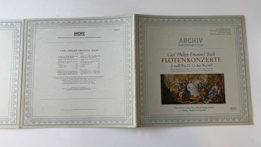 Carl Philipp Emanuel Bach Flötenkonzerte D-moll, Wq.22 ∙ G-dur, Wq.169 Used Vinyl LP VG+\VG+