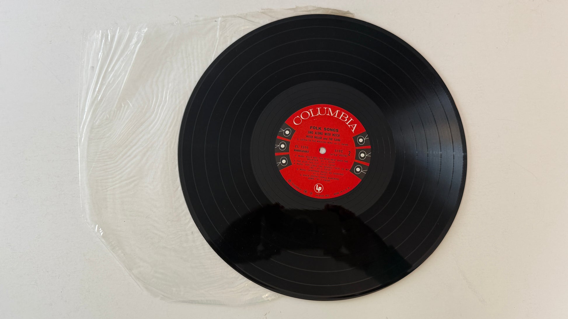 Mitch Miller And The Gang Folk Songs Sing Along With Mitch Used Vinyl LP VG+\VG+