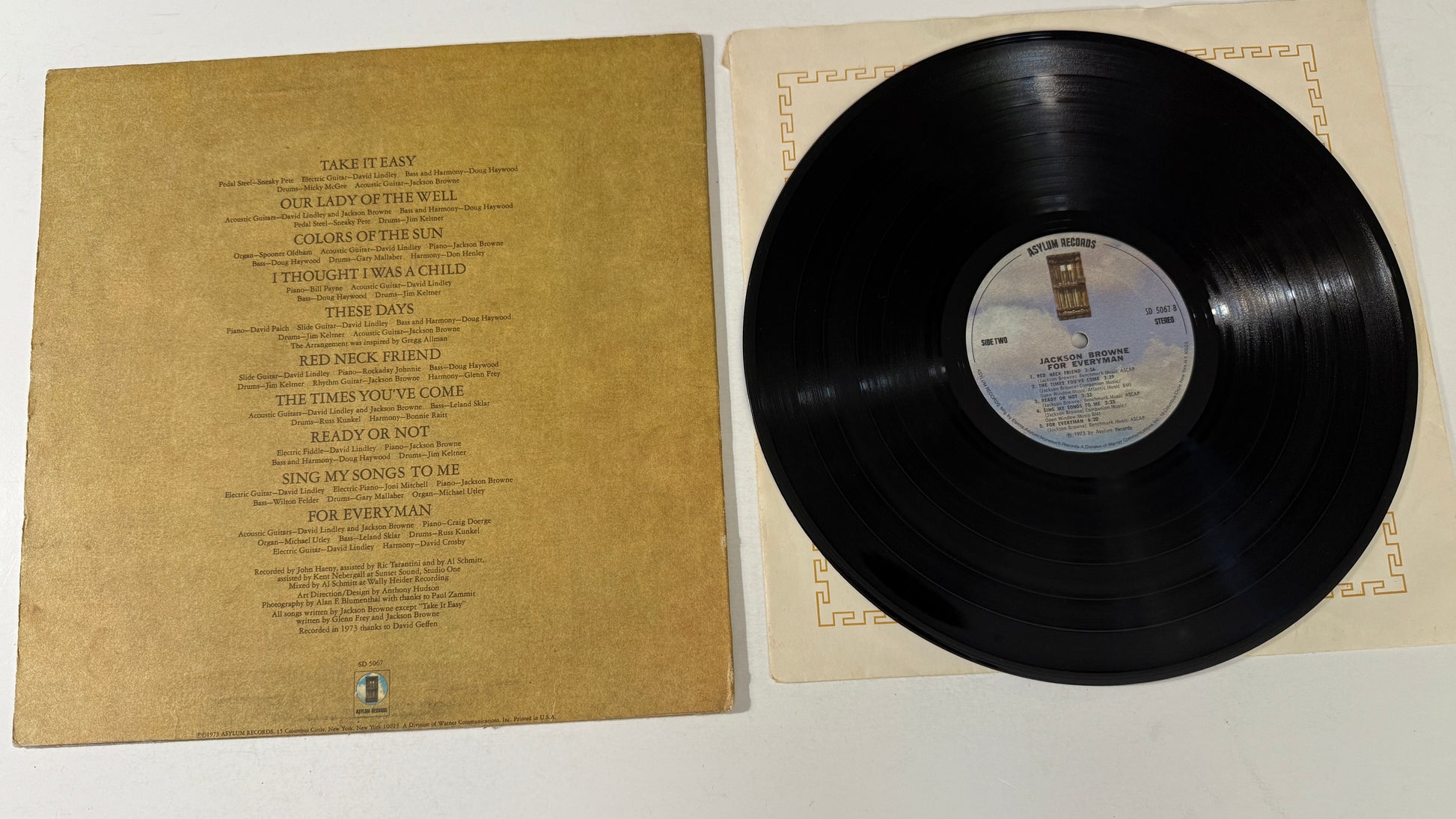 Jackson Browne For Everyman Used Vinyl LP VG+\VG