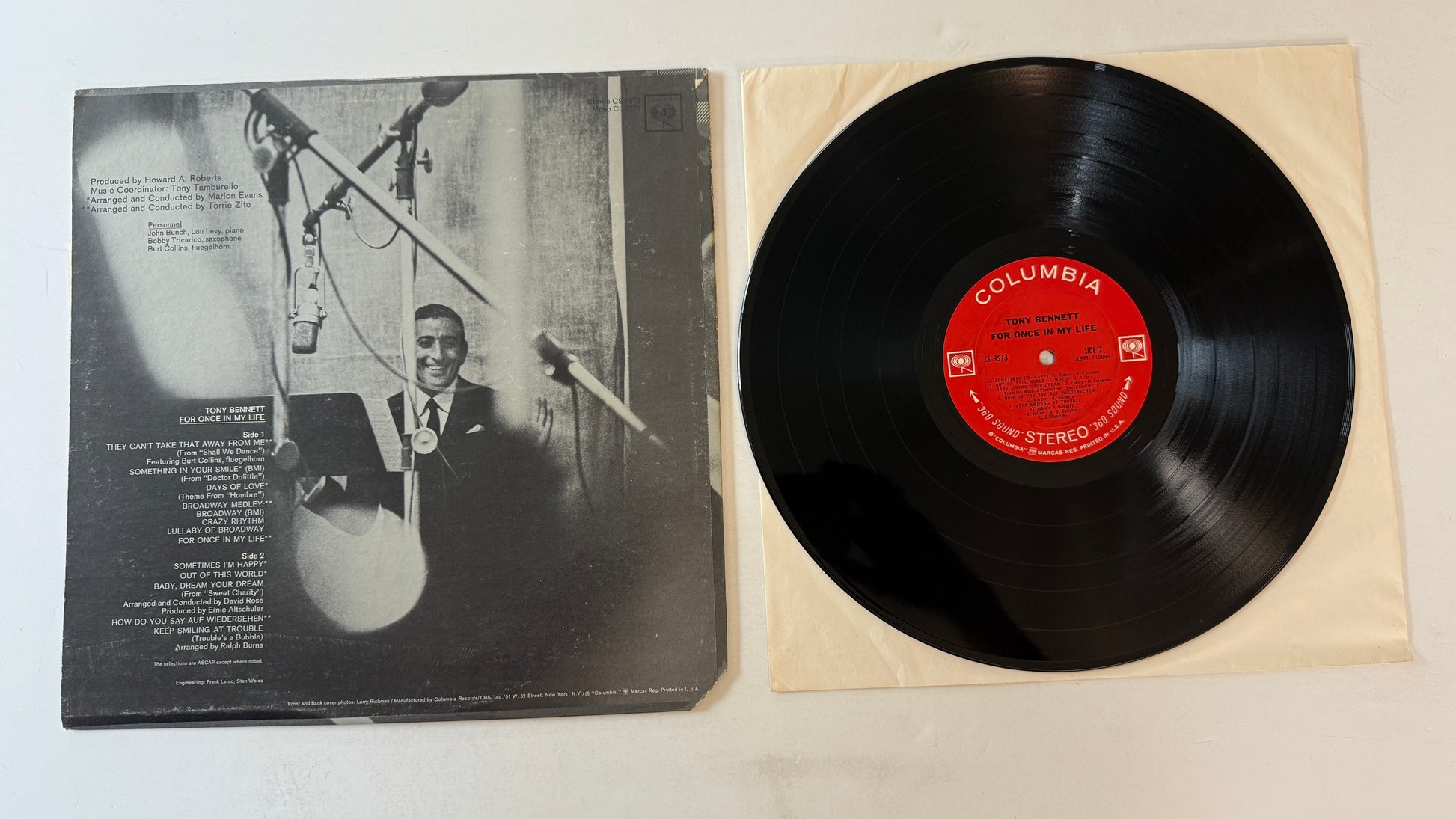 Tony Bennett For Once In My Life Used Vinyl LP VG+\VG